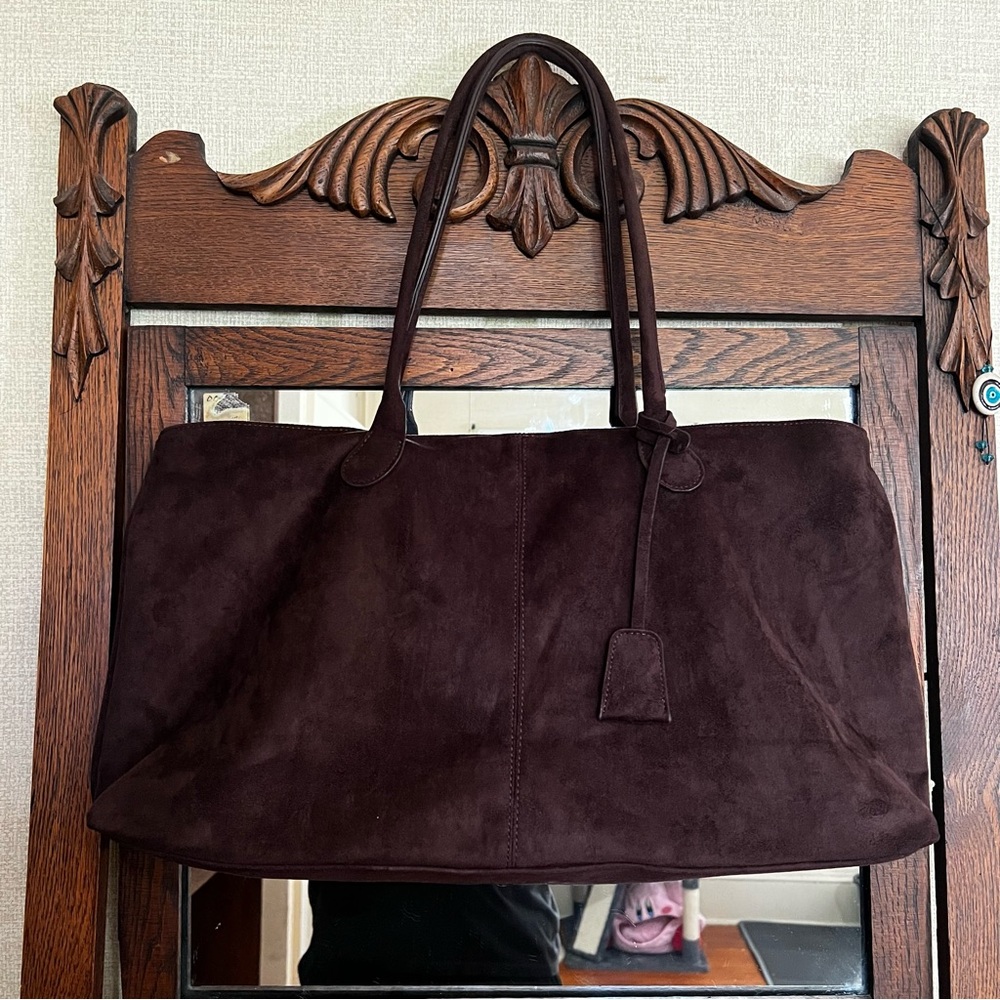 Viral Chocolate Brown Tote Bag - Picture 2 of 6